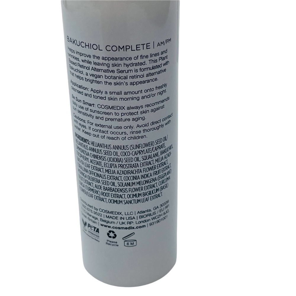 NEW Cosmedix Bakuchiol Complete Plant-Based Retinol Alternative Serum * - Picture 10 of 14